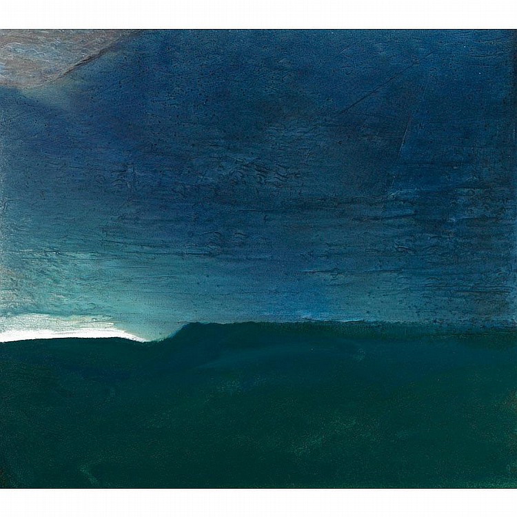 GARY BERTIG ONA'S HARBOUR, acrylic on canvas;