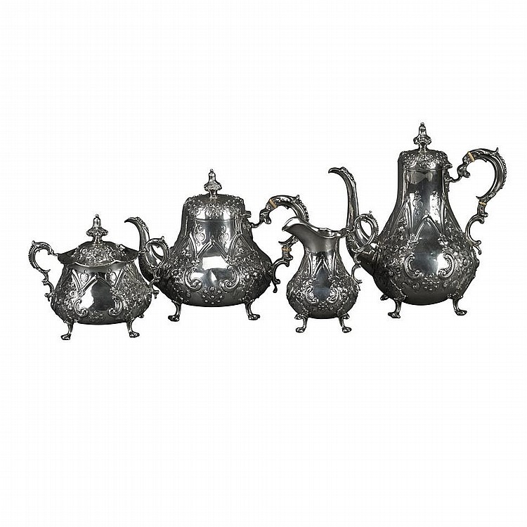 Victorian Silver Tea and Coffee Service