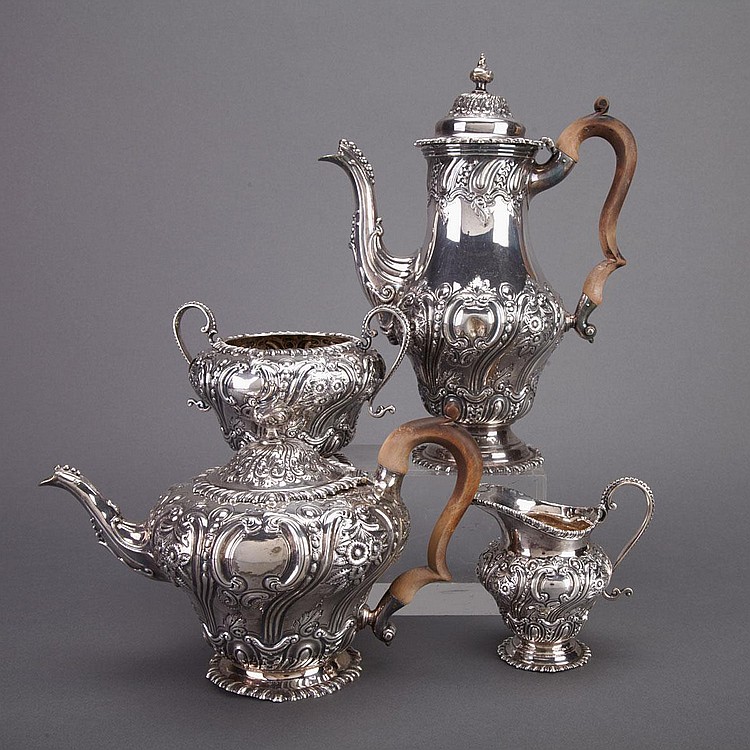 Victorian Silver Tea and Coffee Service