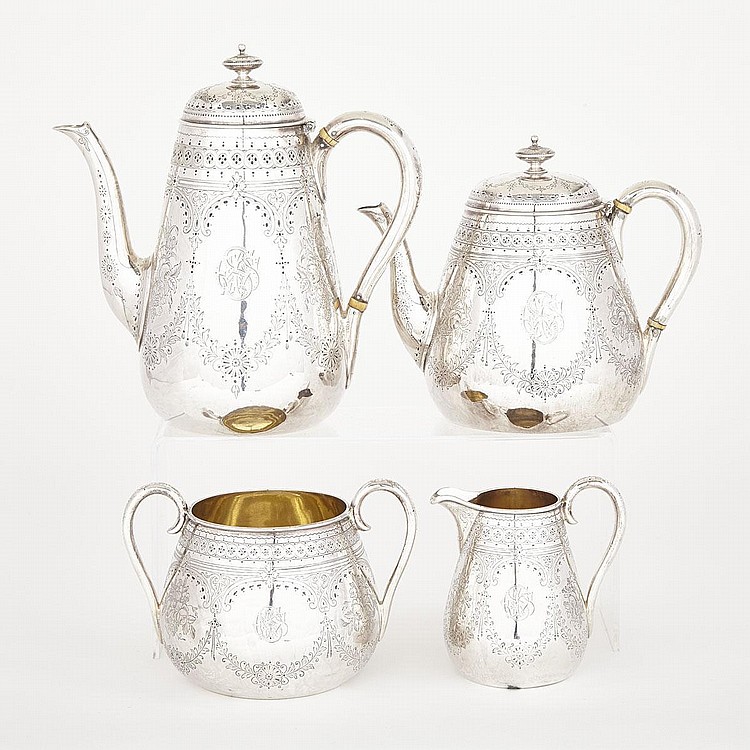 Victorian Silver Tea and Coffee Service