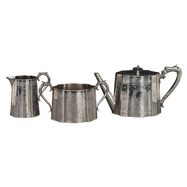 Victorian Silver Tea Service