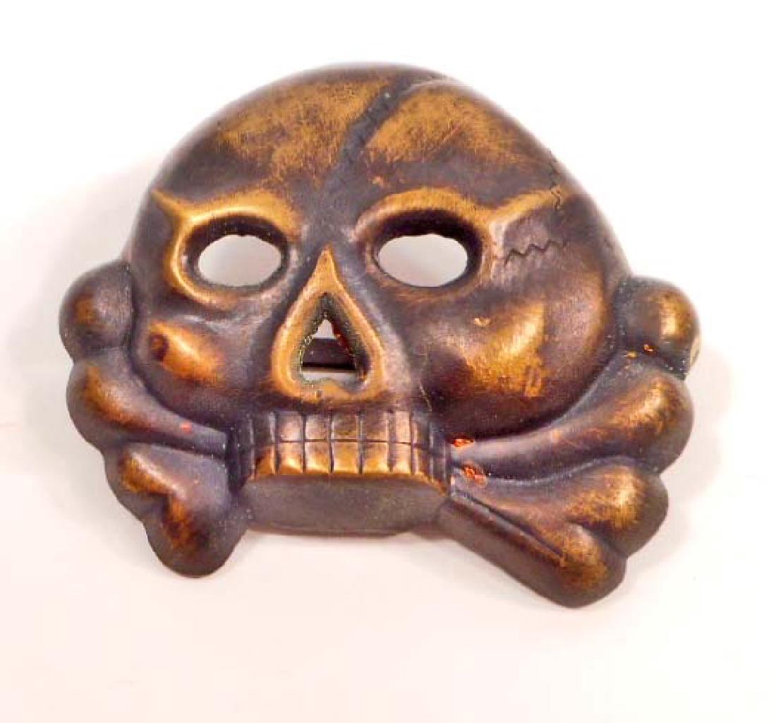 German nazi allgemeine ss jawless officers visor cap