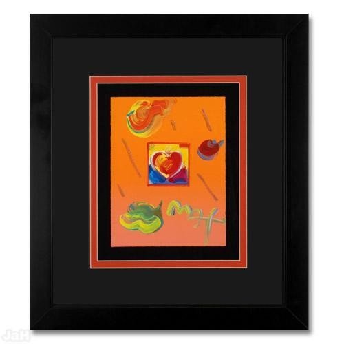 Peter Max Original Acrylic Mixed Media on Paper "H