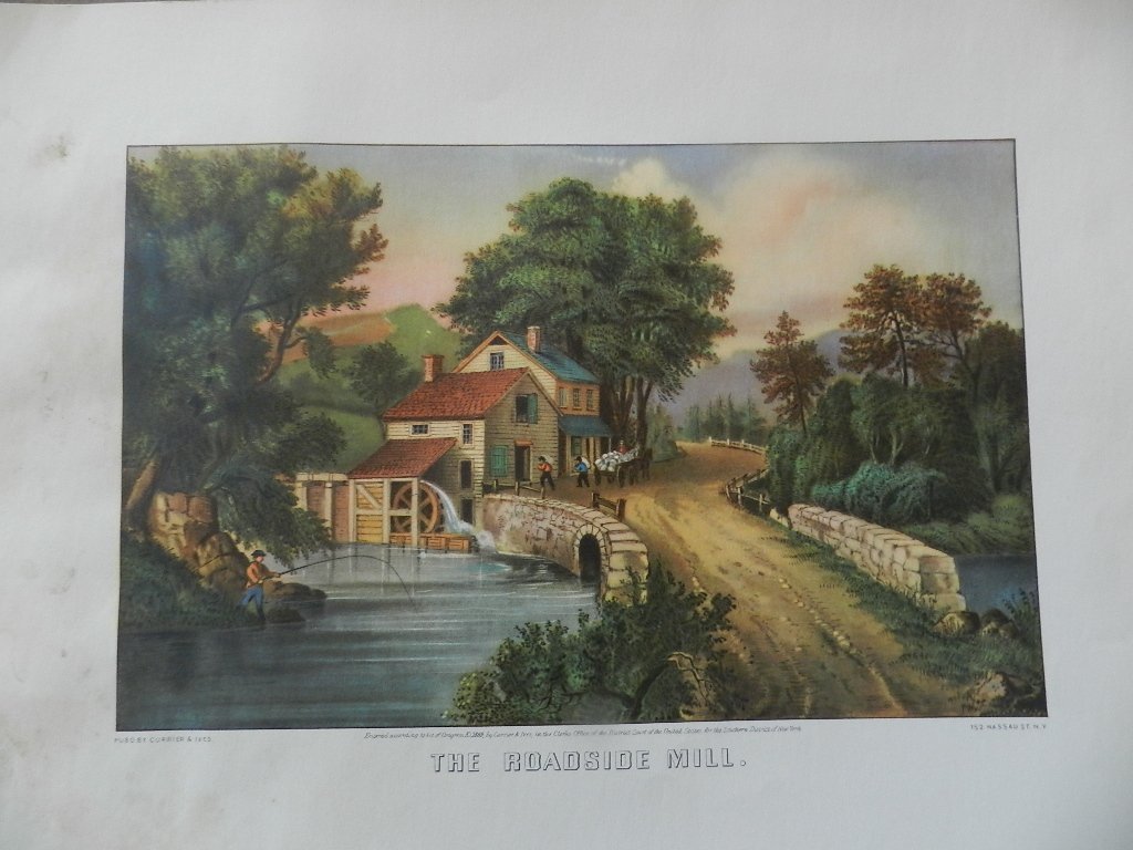 Original Currier & Ives Hand Colored Lithograph