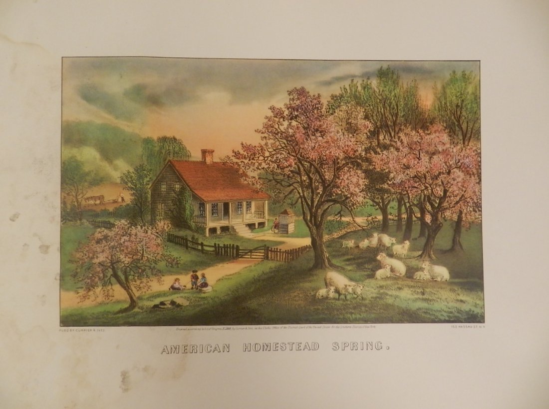 Original Currier & Ives Hand Colored Lithograph