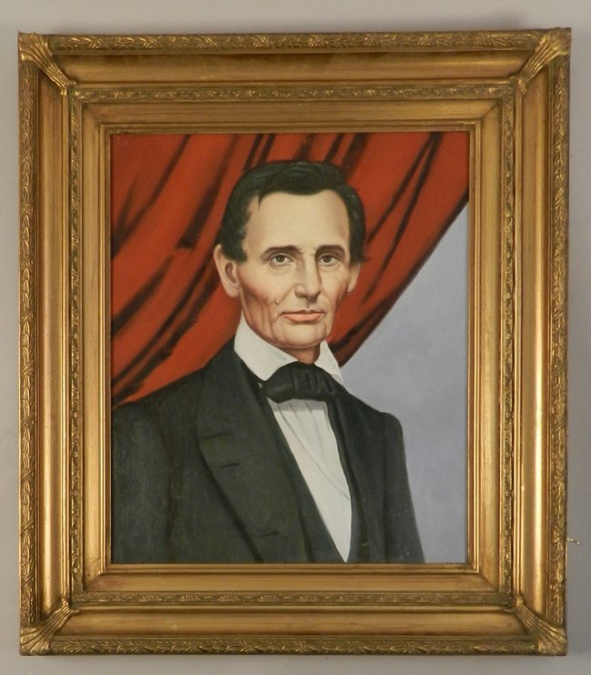 Early Abraham Lincoln Oil Portrait