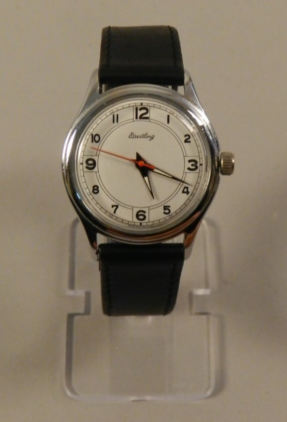 Vintage Breitling Classic White Dial Men's Watch