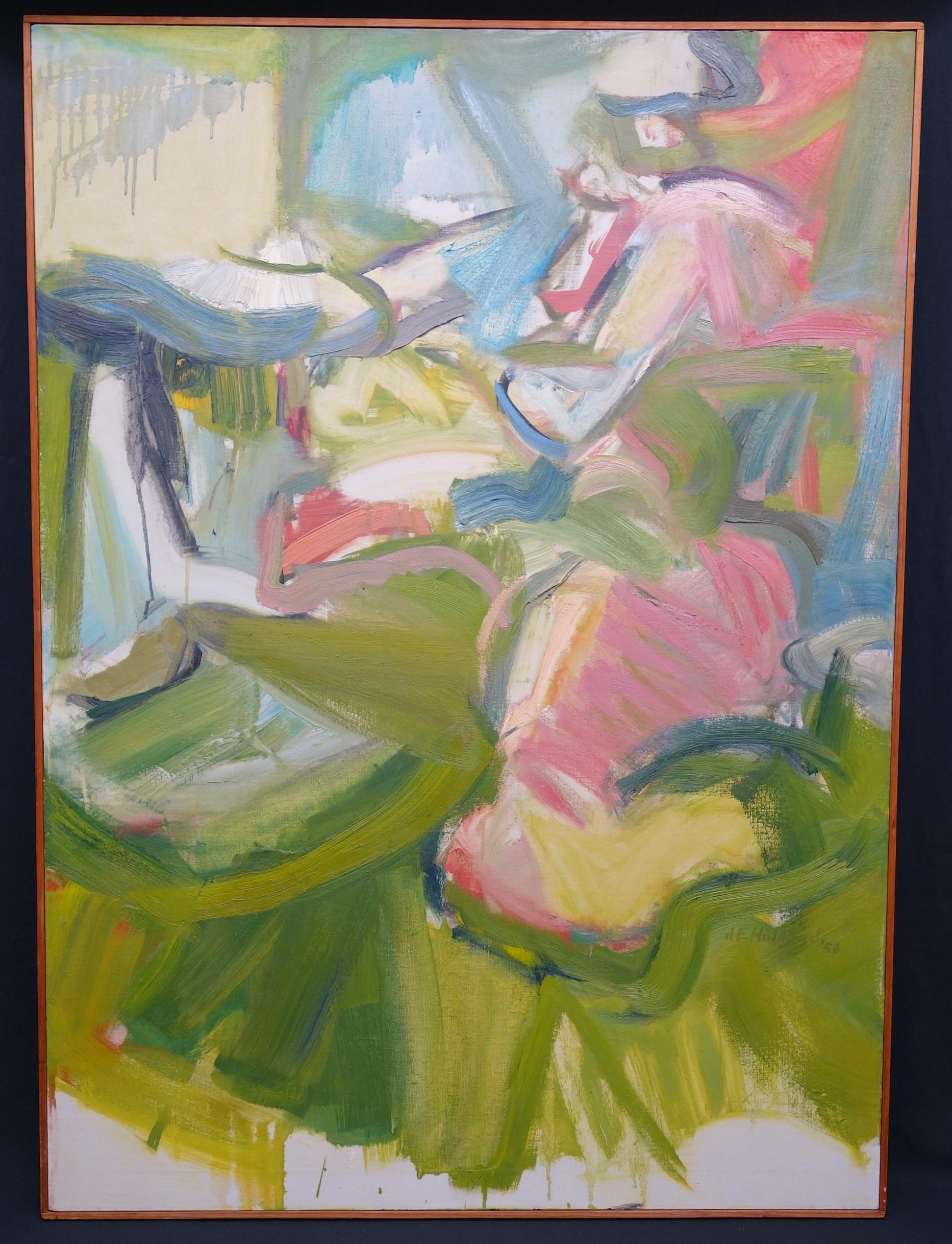 JOHN E HUBBARD ABSTRACT PAINTING