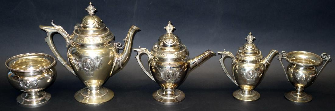 Victorian silver coffee & tea service