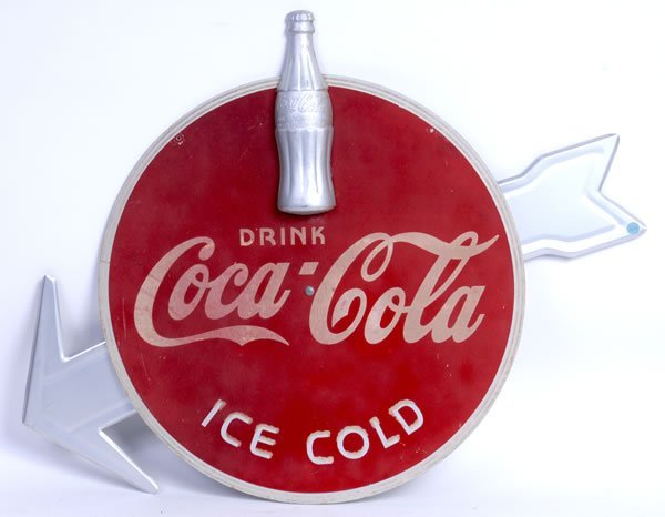 1930s coca-cola kay displays circle/arrow sign