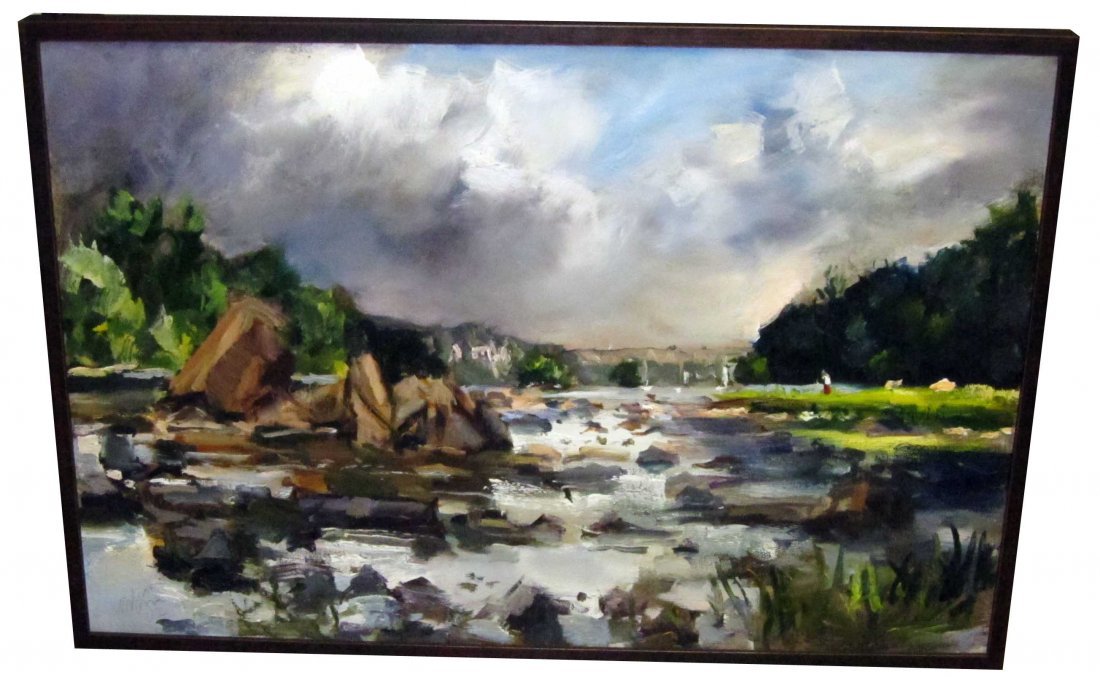Raoul middleman "distant highway" painting
