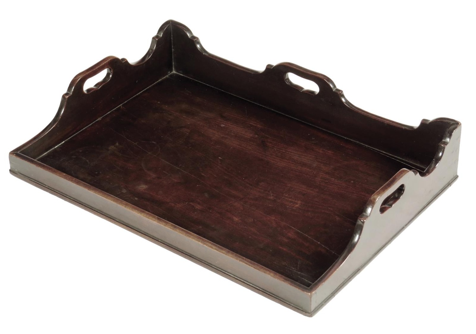 A George III mahogany butler's tray