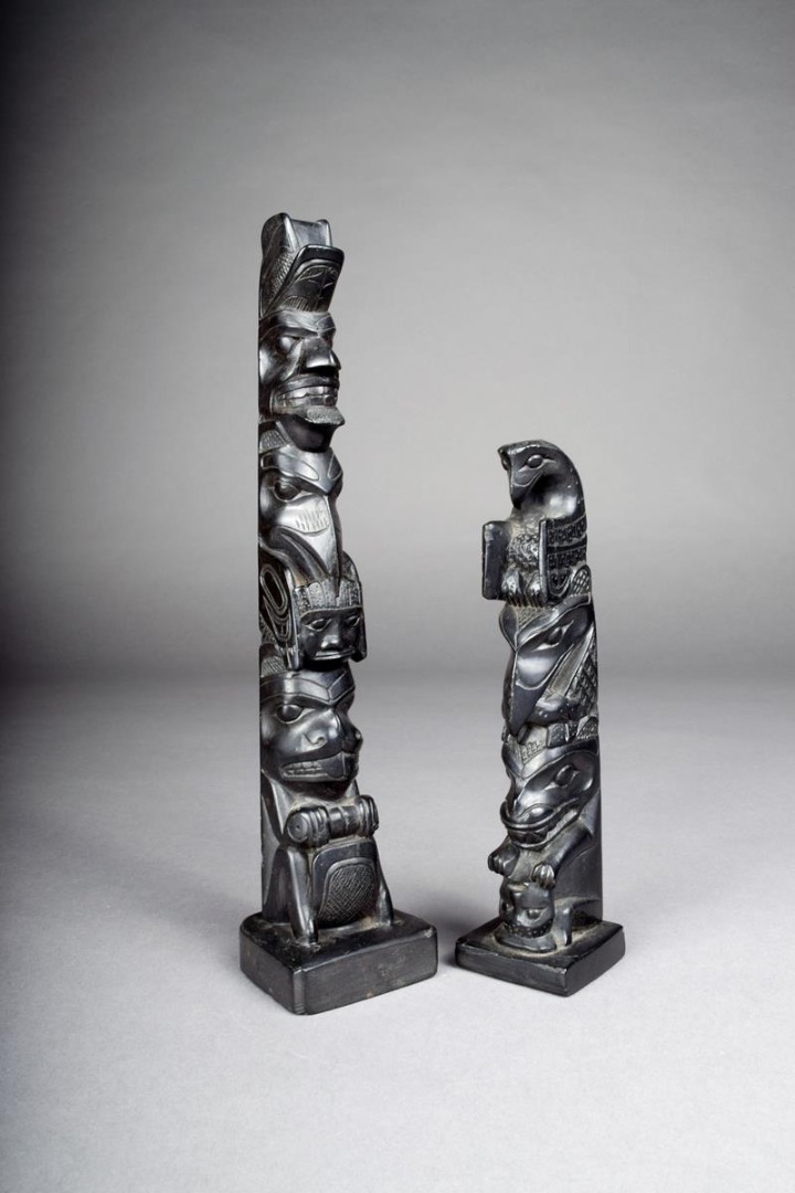 A Northwest Coast argillite totem