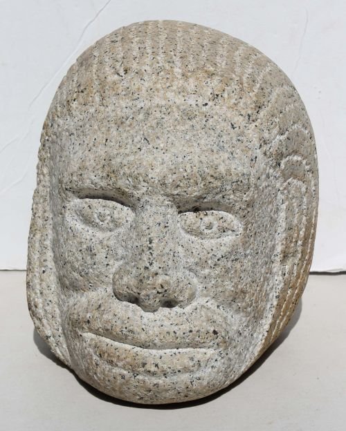 large antique well carved Limestone sculpture of a