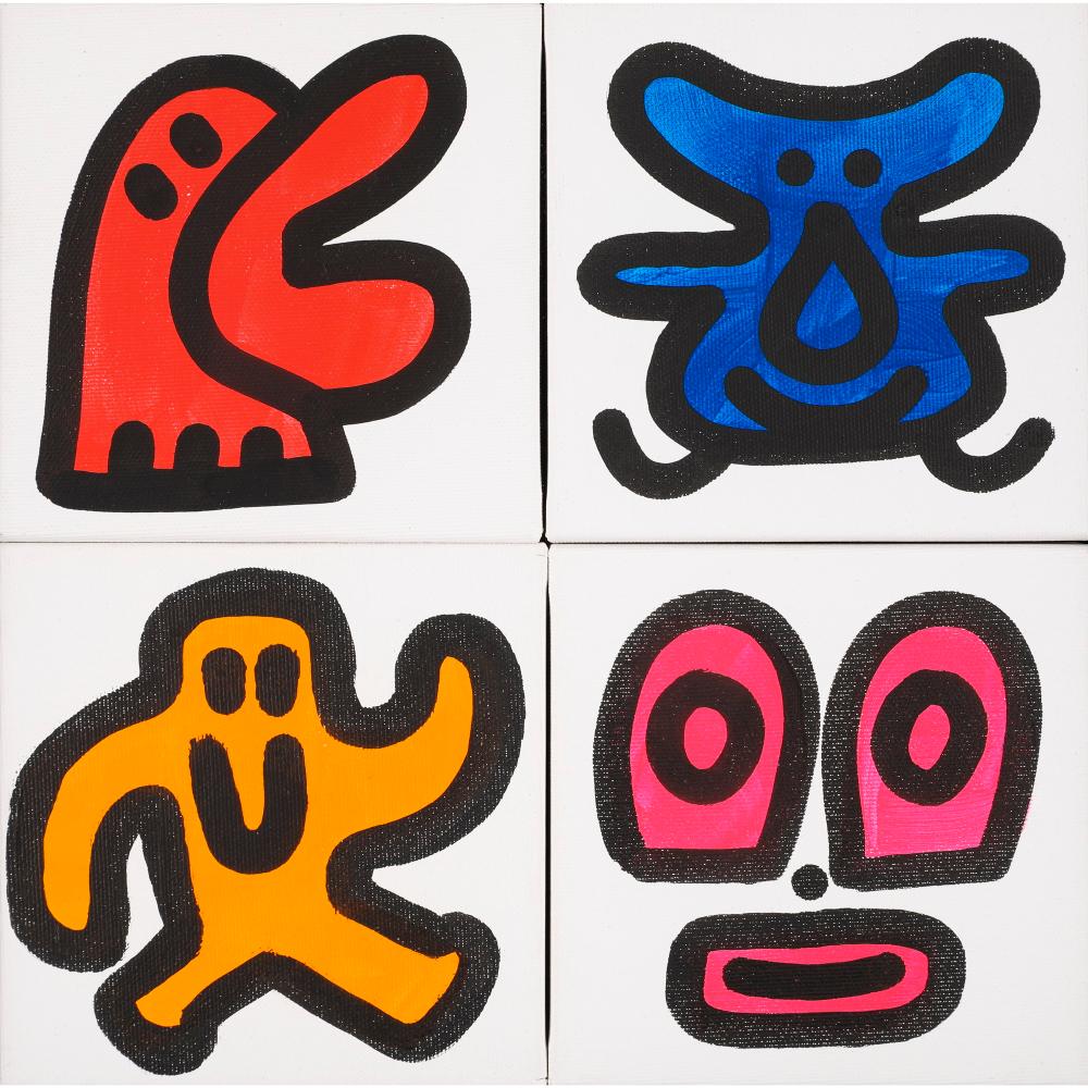 "DOODLINGS (SET OF 4)", 2019