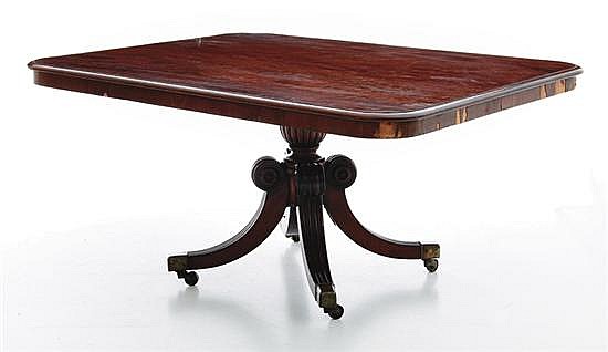 Regency mahogany dining table