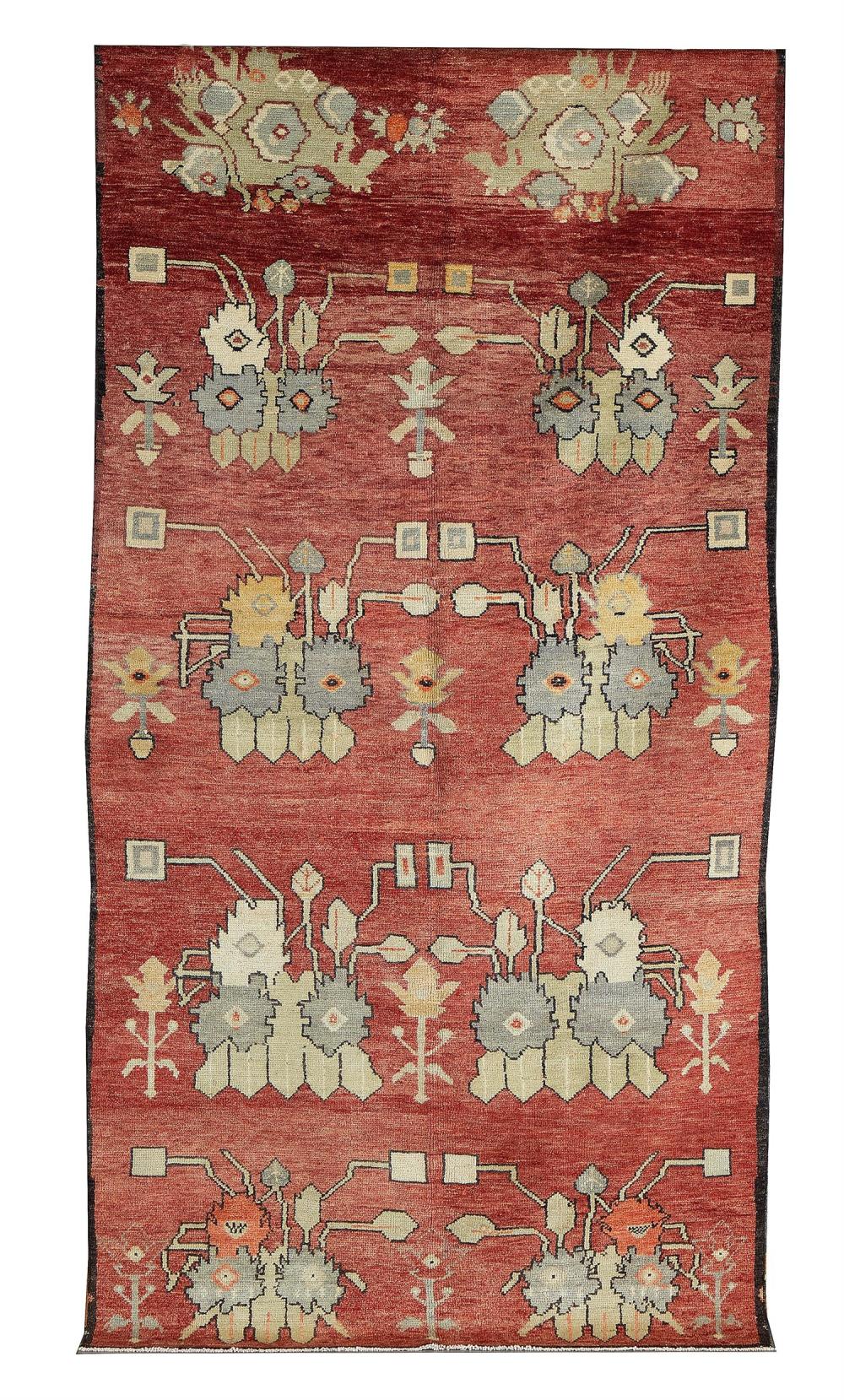 Antique Turkish Oushak Carpet