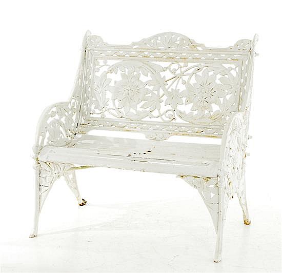 Coalbrookdale cast-iron garden bench