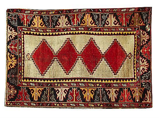 Semi-Antique Turkish Oushak carpet