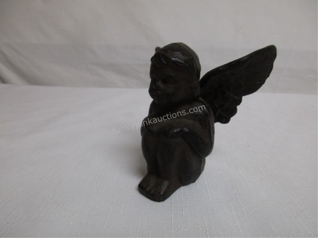 Cast Iron Angel Figurine