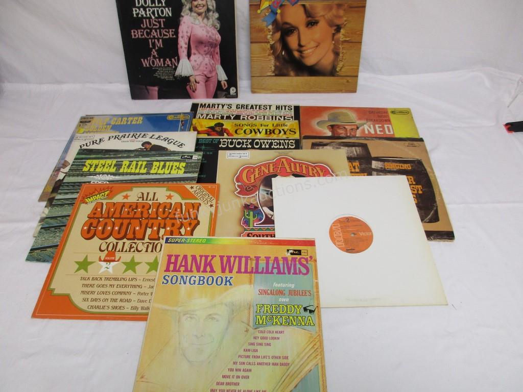 Country Lot Vinyl Records LP Lot