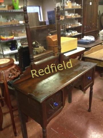 Beautiful Antique Vanity with Mirror