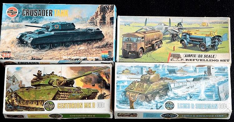 Sixteen boxed Airfix kits comprising three Opal