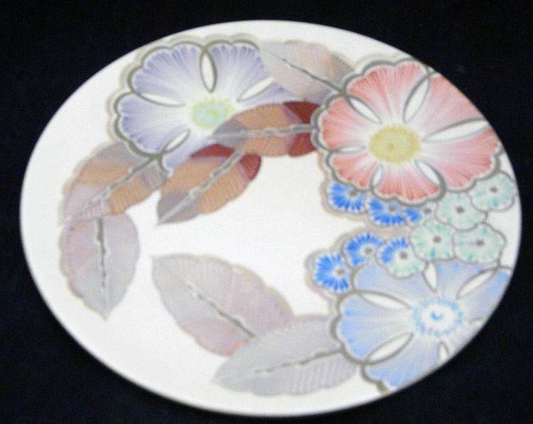 Attributed to Grays pottery wall charger, pattern