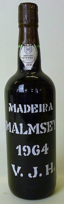 1 bottle Fine Madeira Malmsey V.J.H. 1964