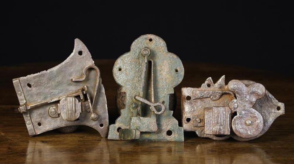 Three 16th/17th Century Iron Locks and Catches