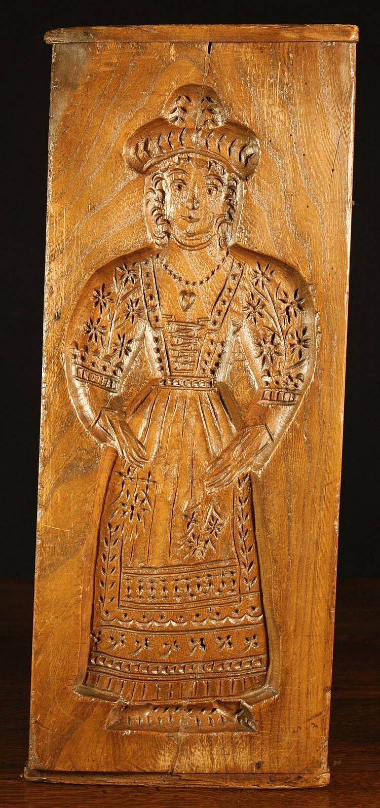 A Large 19th Century Treen Gingerbread Mould