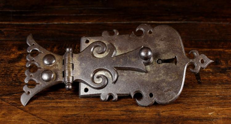 A 17th Century Iron Lock & Key.