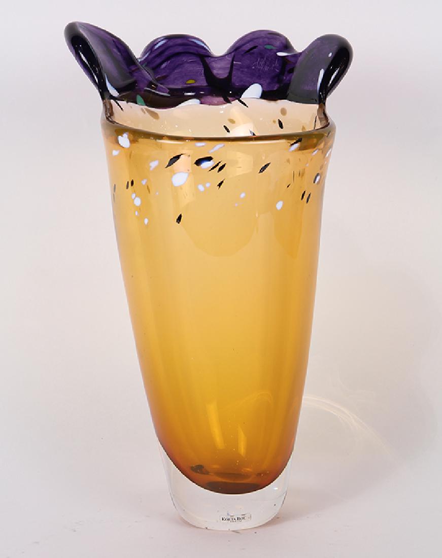 Kosta Boda art glass vase