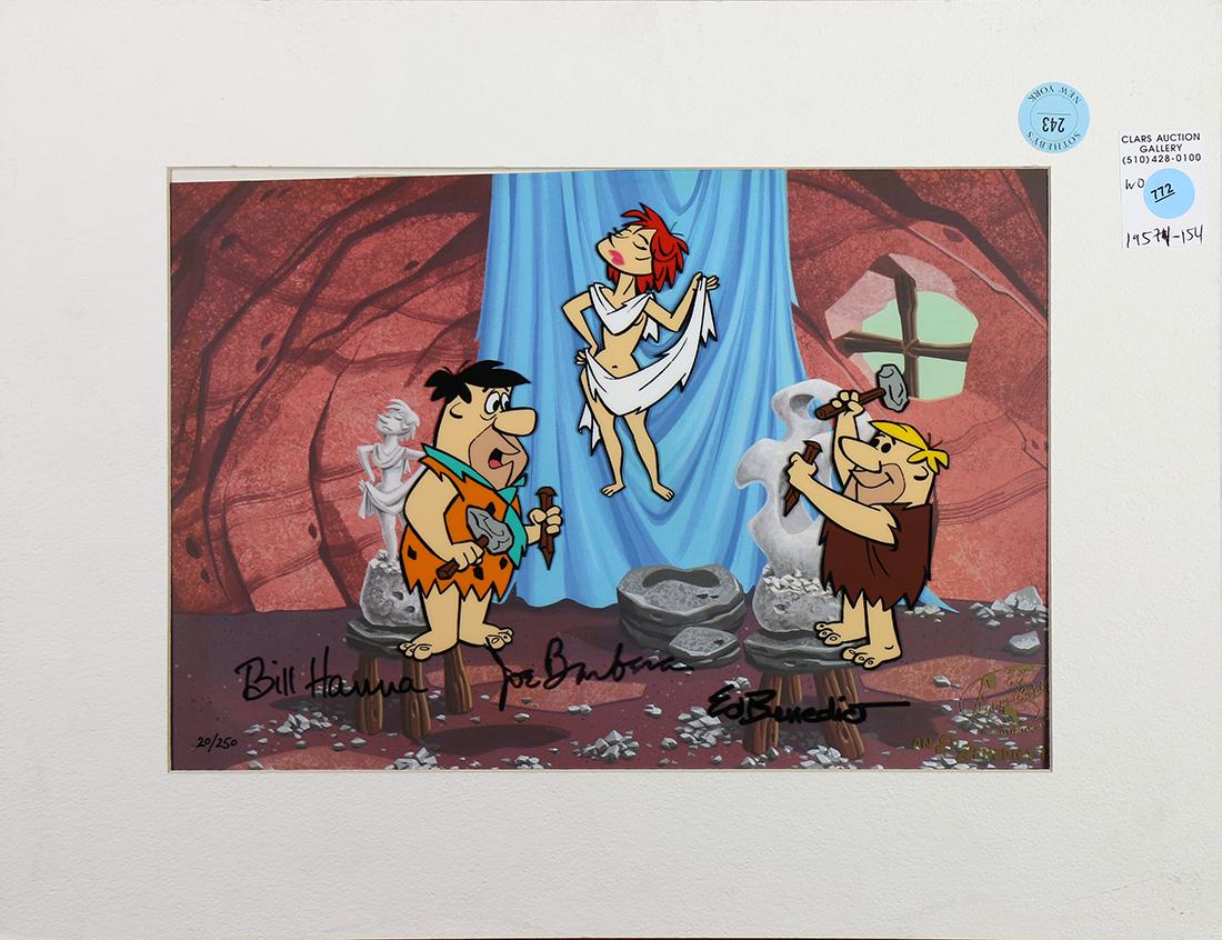 Hanna Barbera animation cel Fred Flintstone