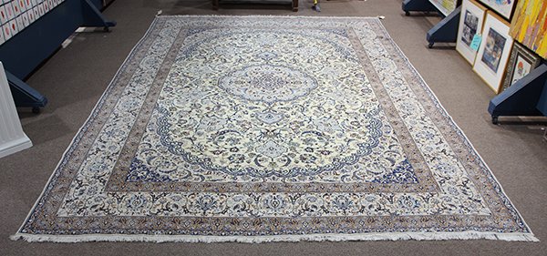 Persian part silk Tabriz carpet