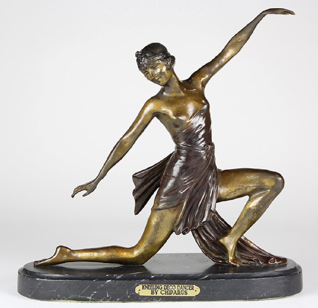 After Demetre Chiparus, bronze