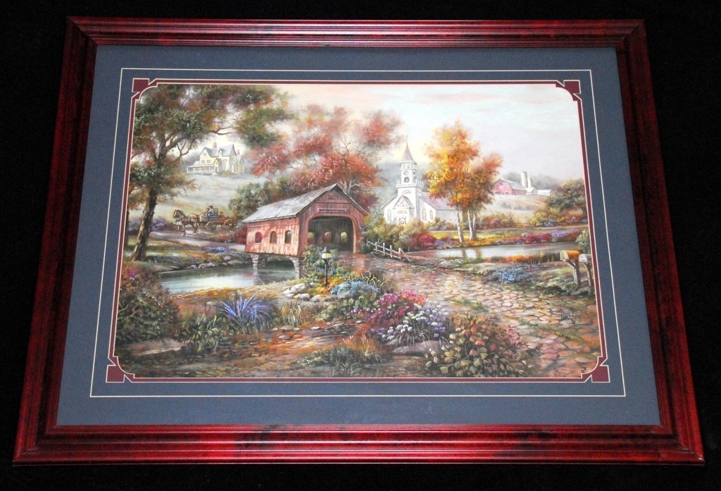 Carl Valente Framed Razzberry Creek Print