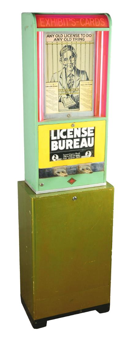 2¢ Exhibit Supply Co. - Cards License Bureau Arcade