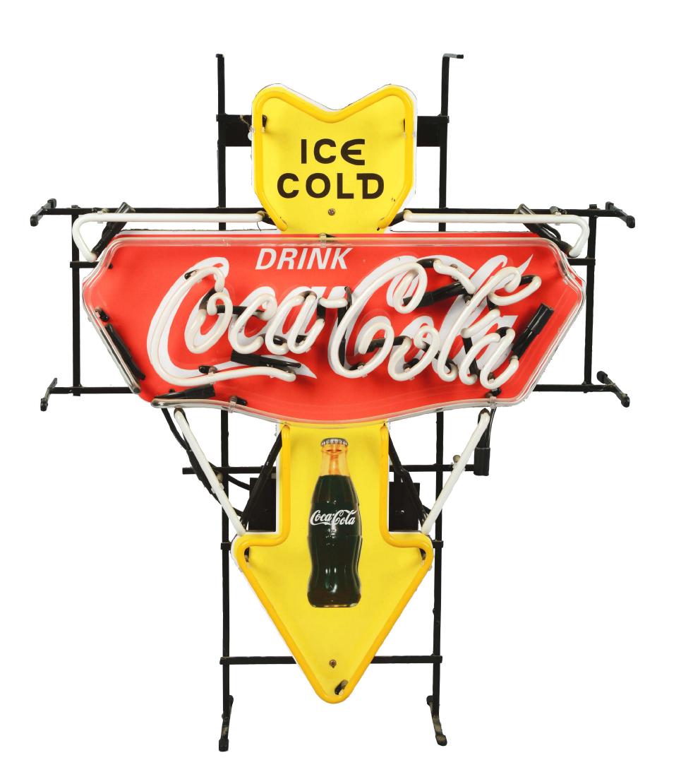 Coca-Cola Arrow Neon Sign.