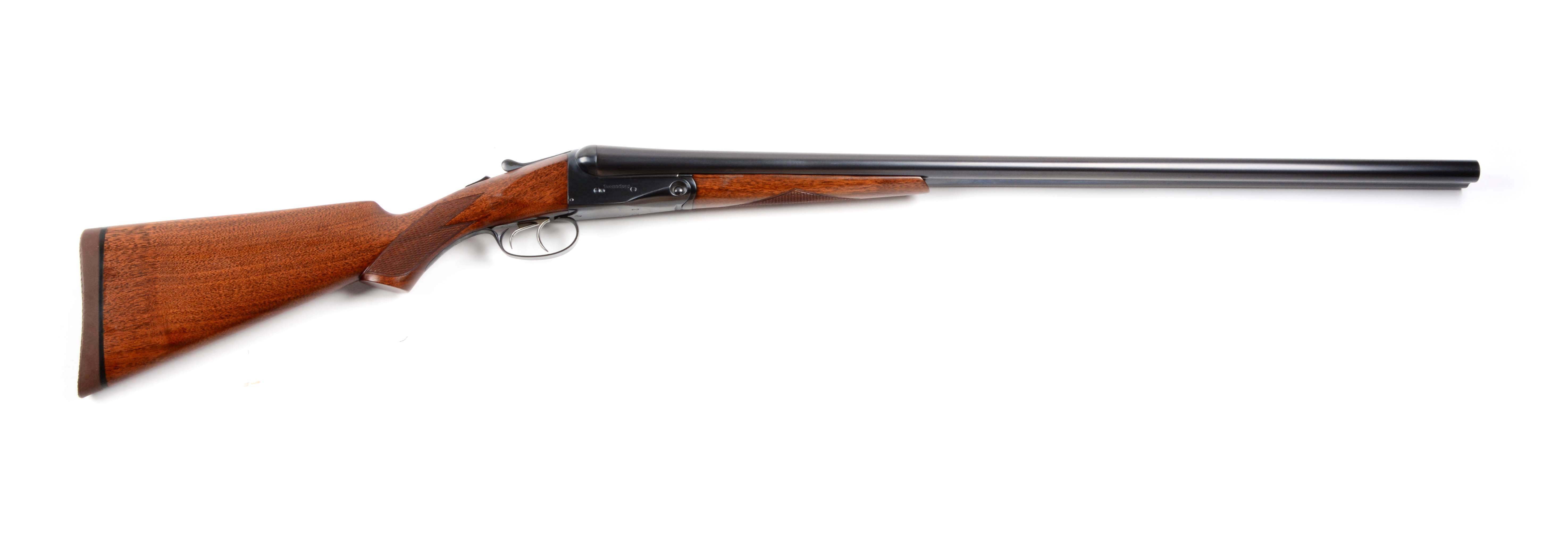 (C) Parker Trojan 12 Bore Double Barrel Shotgun.
