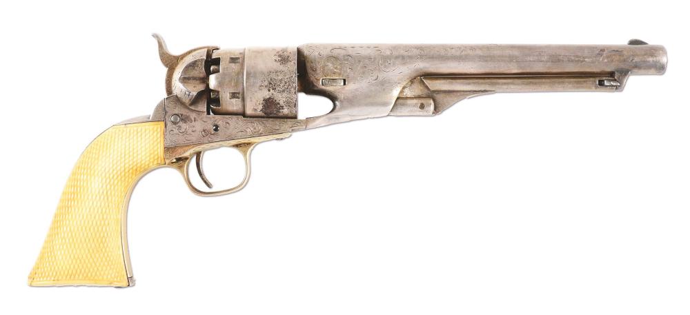 (A) Factory Engraved Colt 1860 Army Percussion Revolver (1863).
