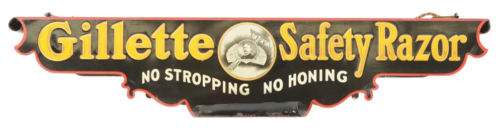 GILLETTE SAFETY RAZOR SHELF.