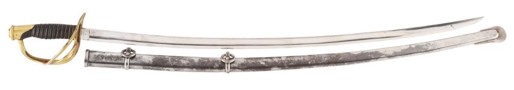 Ames Model 1860 Cavalry Saber with Scabbard.