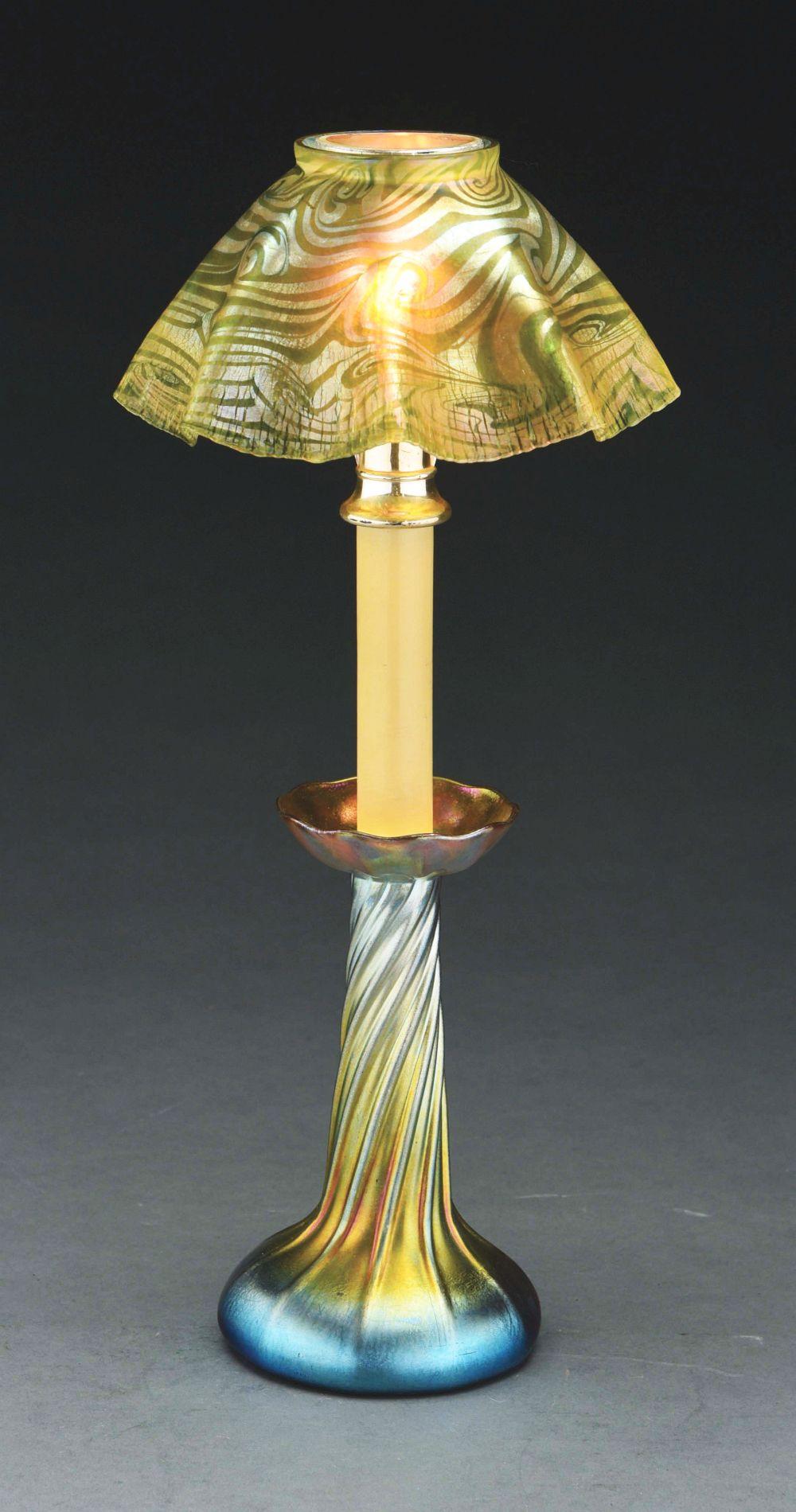 TIFFANY STUDIOS CANDLE LAMP.