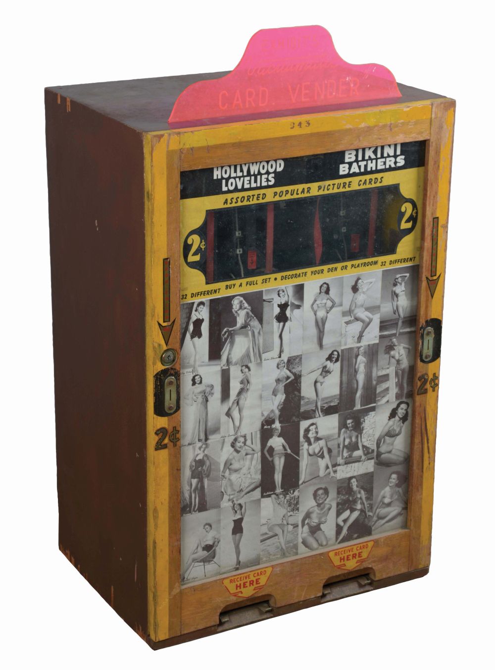 2¢ Exhibit Supply Co.'s Vacuumatic Card Vender.