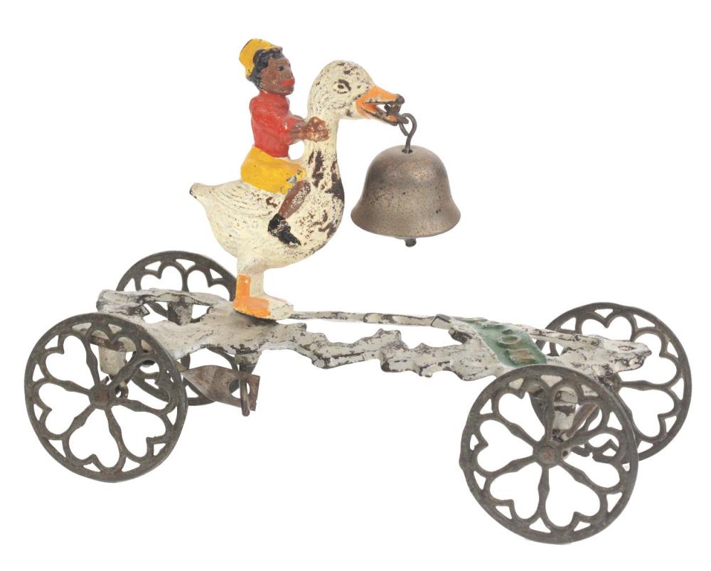 GONG BELL TOY #38 CAST IRON BELL TOY.