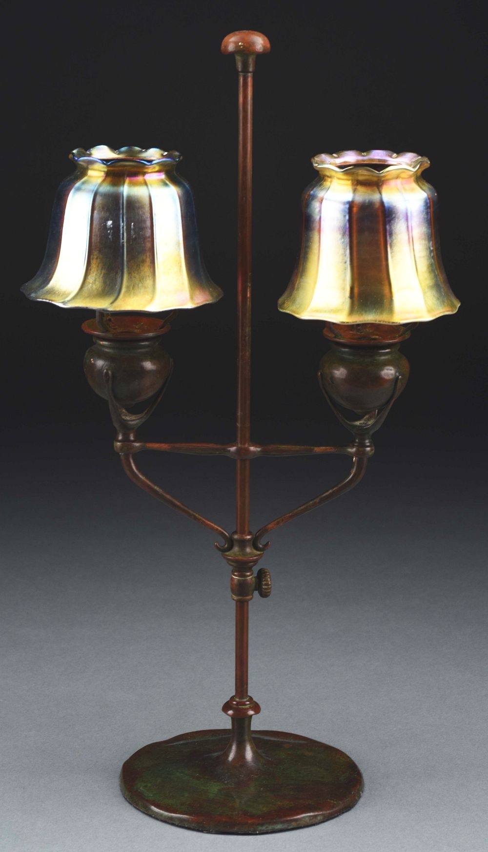 Tiffany Studios Candle Lamp.