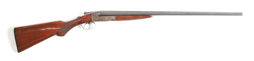 (C) ITHACA SIDE BY SIDE SHOTGUN.
