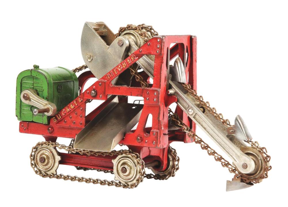 CAST-IRON KENTON BUCKEYE DITCHER TOY.