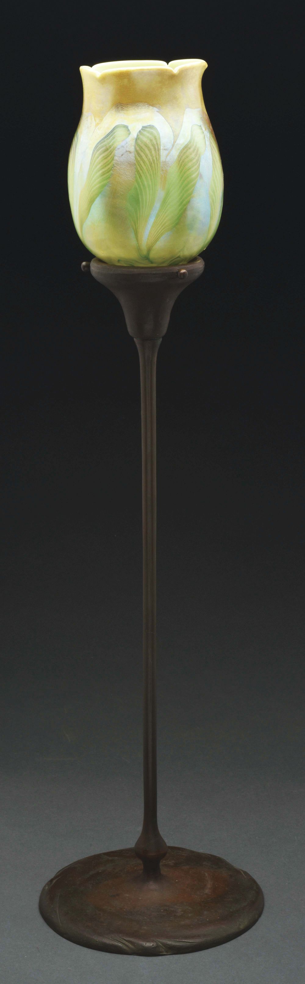Tiffany Studios Candle Lamp.